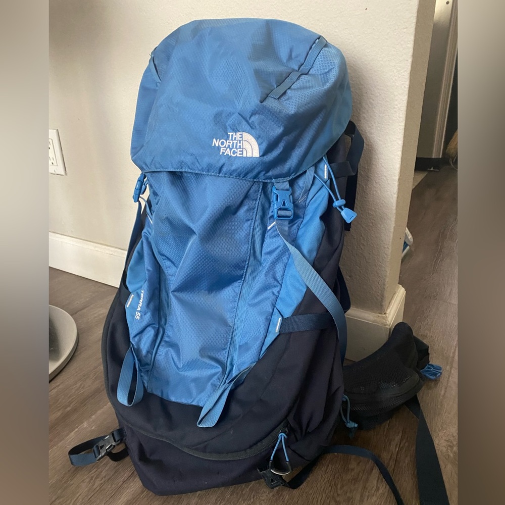The North Face Terra 55 youth backpacking backpack - used just once!